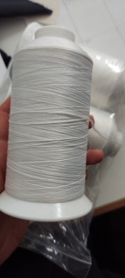 Textured thread yarn T-30 white almost 5500 yards