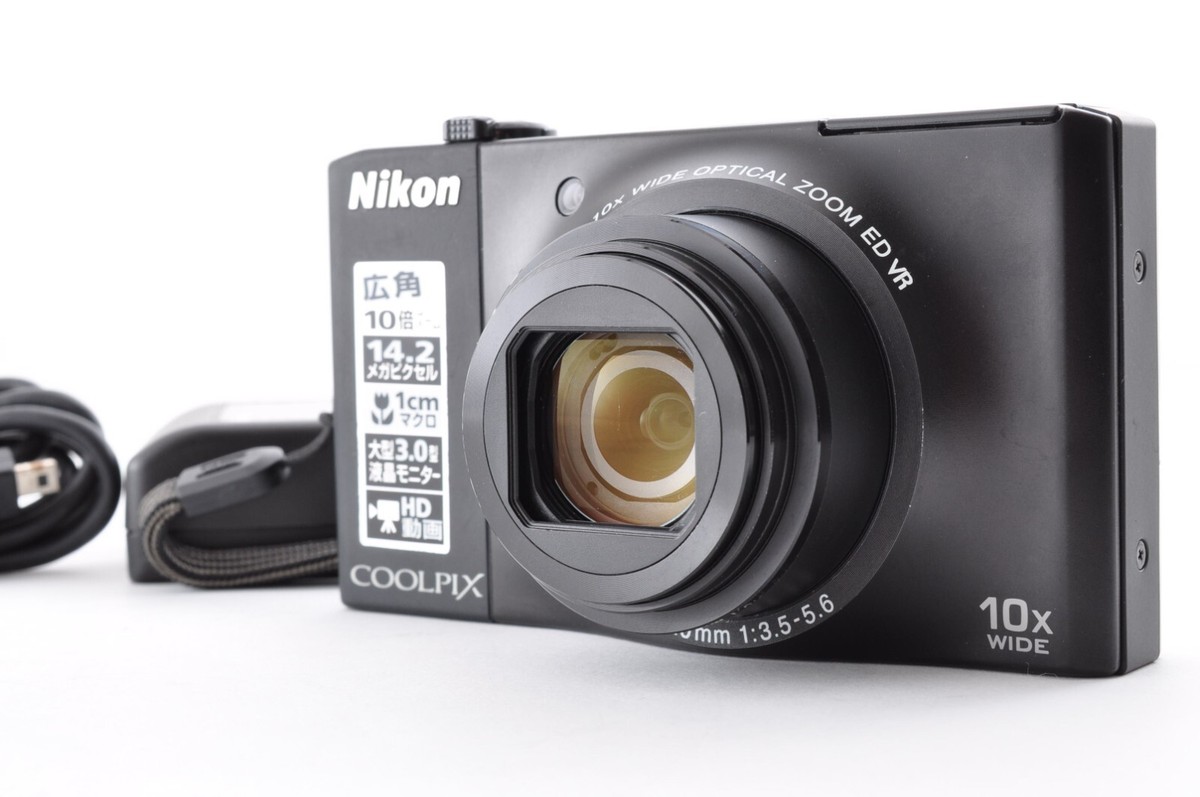 Nikon Coolpix S8000 Black Excellnt+5 14.2MP Compact Digital Nikon Coolpix S8000 Black Excellnt+5 14.2MP Compact Digital