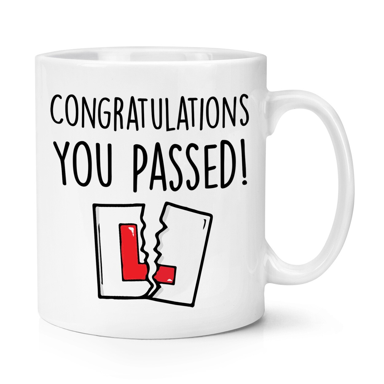 Congratulations You Passed L Plate 10oz Mug Cup Learner New Driver Son Daughter
