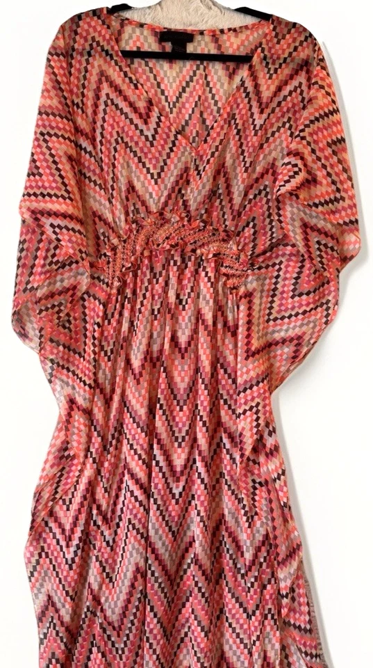 Traje de baño para mujer Steve Madden encubrimiento talla M/L maxi transparente para resort de vacaciones Foto 2 de 4