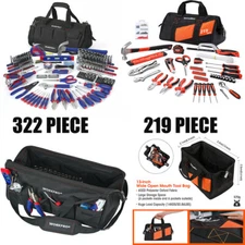 Workpro Basic Mechanic Tools Set Home Repair Hand Tool Kit 322/219PC w/ Bag