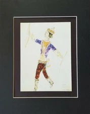 Marc Chagall "Prince Ivan" The Firebird Matted Offset Color Litho 1969 Mourlot