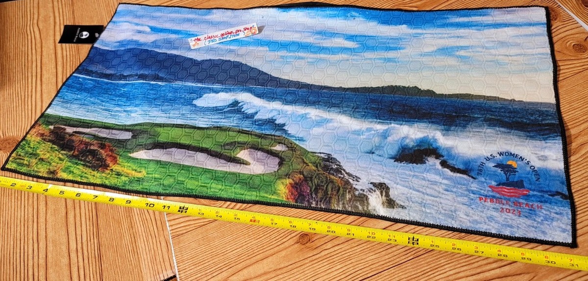 限定品 Pebble Beach Golf Links タオル 80x40cm Pebble Beach Golf Links Golf Towel in Orange