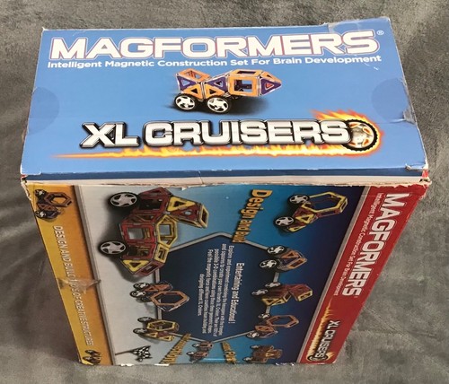 Magformers XL Cruisers Magnetic Power Car Set-Box Fair/Parts Xlnt Condition - Picture 3 of 8