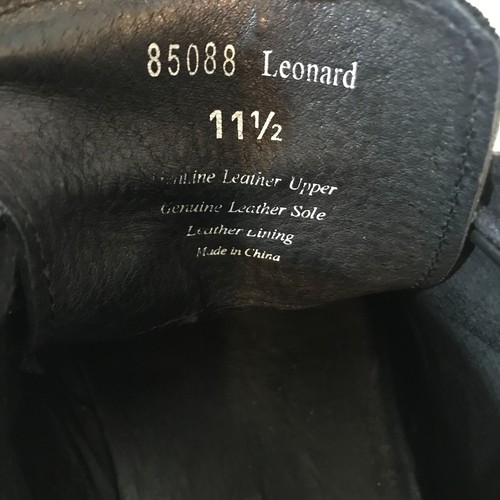 Gordon Rush Leonard Black Leather Chukka Boots Mens 11.5 - Picture 4 of 12