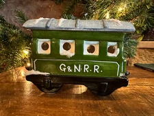 Department 56 Snow Village G&N.R.R Ceramic Train Car (replacement) 1980s Japan