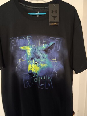 Under Armour Men's Project Rock Wolf Heavyweight Short Sleeve T