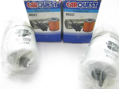 (2) Carquest 86547 Diesel Fuel Water Separator Filter Replaces 33547 ...
