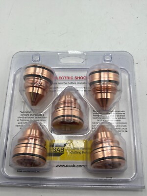 Pack of 5 ESAB Plasmarc Nozzle Replacements 70 AMP 0558002618 For PT-32 Torch