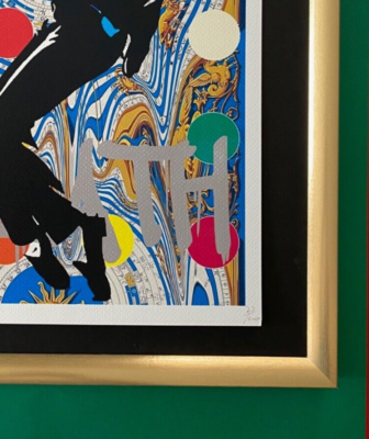 DEATH NYC Signed Large 16x20 Framed MICHAEL JACKSON HIRST COA