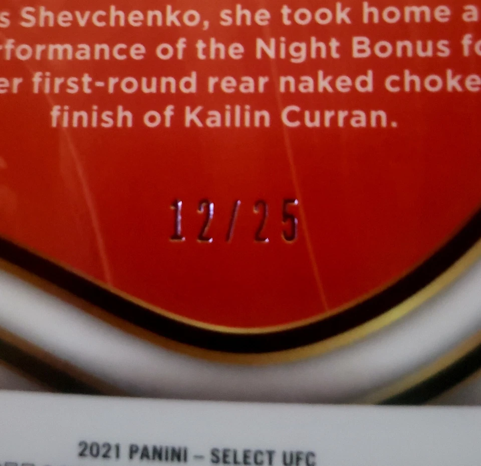 2021 UFC Panini FELICE HERRIG Octagonside TIE DYE Prizm /25 #279 - Image 3 of 4