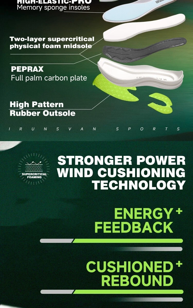 Hombres Placa de Carbono Trail Running Zapatos Mujeres Antideslizantes Con Cordones Gimnasio Zapatos Deportivos - Foto 9 de 110