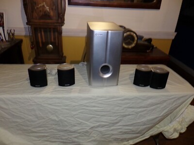 Pioneer S-FCRW2500 4 Speakers Plus Subwoofer Surround Sound .