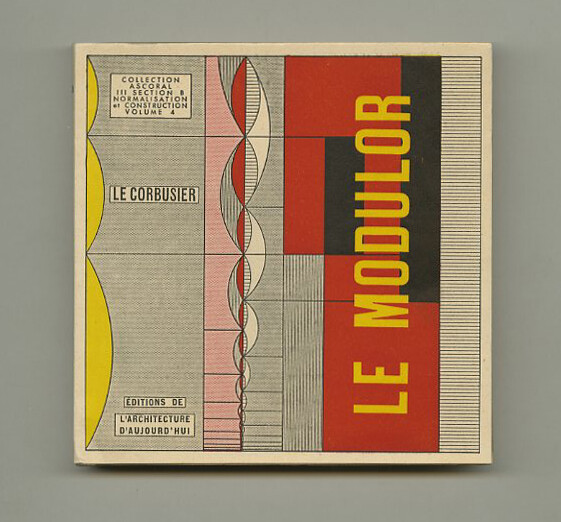 1951 Le Corbusier LE MODULOR Human Scale Measure Design