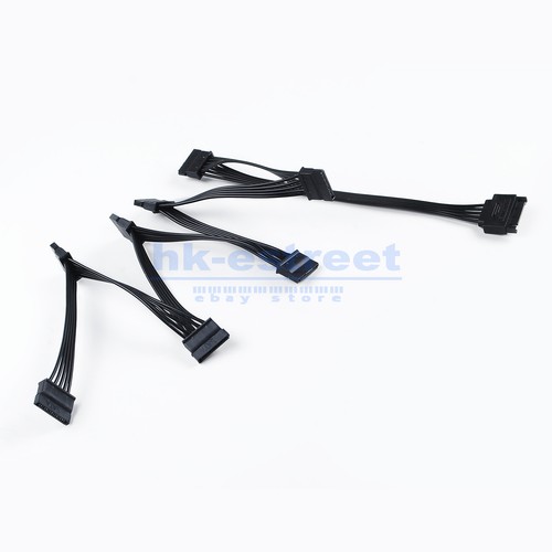 SATA Power 15 Pin 1 Male To 8 Female Splitter for HDD SSD Hard Drive Cable - Picture 10 of 11