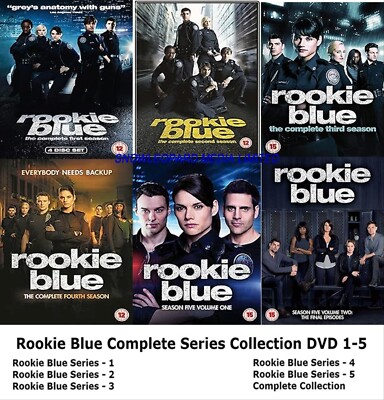 ROOKIE BLUE COMPLETE SERIES 1-5 DVD COLLECTION Season 1 2 3 4 5 UK