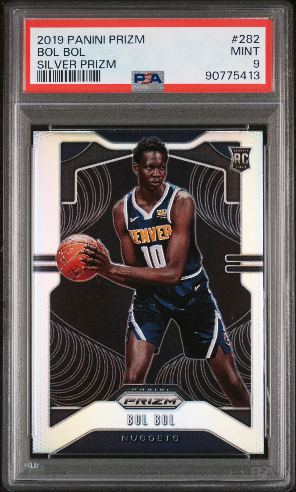 2019 Panini Prizm #282 Bol Bol Silver Prizms Rookie Card RC PSA 9 Mint