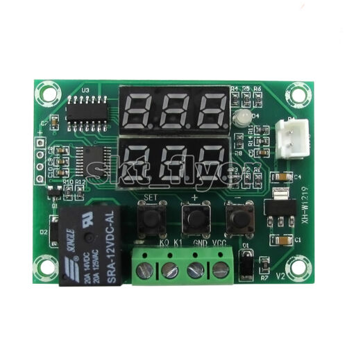 12V LED Double Display Digital Temperature Controller Temp Control Switch - Picture 3 of 5