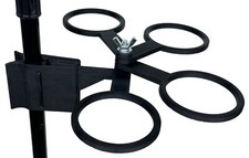 Trumpet or Trombone Mute Holder, Clips To Mic Stand or Music Stand