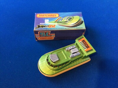 Matchbox Lesney No. 1972 Boxed 2 Rescue Hovercraft MIB OVP