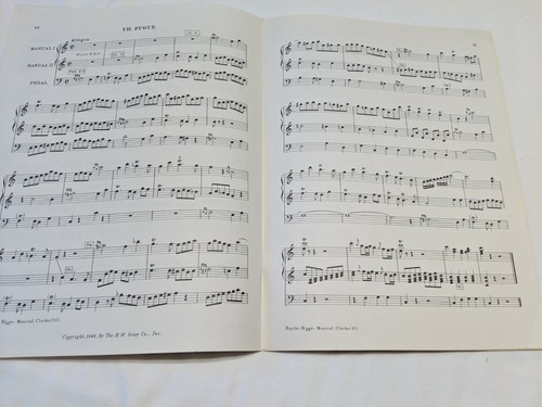 Franz Haydn The Musical Clocks Organ Seven Piece Suite arr E Power Briggs 1946 - Imagen 8 de 9