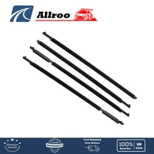 For Toyota RAV4 2009-2012 Black Weatherstrip Window Moulding Trim Seal Belt 4Pcs