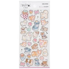Kamio Japan Foil Stamping Tracing Paper Sticker / Small Dog Breeds