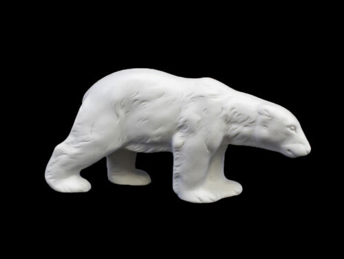 9942482-ds Bisque Porcelain Figurine Polar Bear Standing Wagner & Apel 12x3x5cm - Imagen 1 de 2