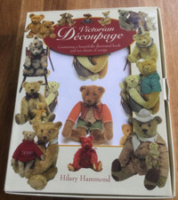 Victorian Decoupage Teddy Bears By H. Hammond Open Box