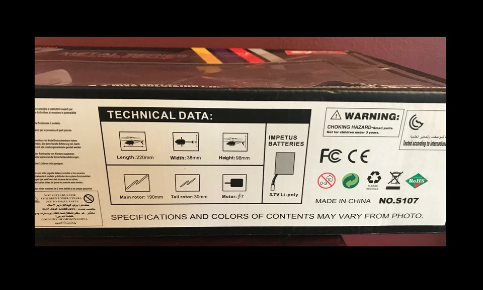 SYMA S107 GYROSCOPES SYSTEM METAL SERIES INFRARED RC MINI HELICOPTER  - Image 2 of 4