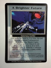 1998 BABYLON 5 CCG - DELUXE EDITION - RARE CARD - A BRIGHTER FUTURE