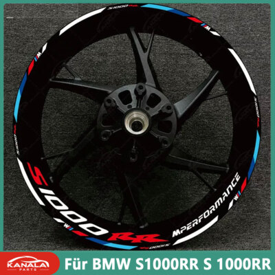 Für BMW S1000RR S 1000RR S 1000 RR 17 Zoll Radnabenaufkleber Felgendekoration