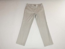 Talbots Women's Straight Leg Chino Pants Size 12 Beige Flat Front 31" Inseam