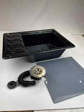 DX Acrylic Black Wave Drainer campervan motor home  boat catering NEW