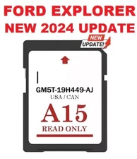 Ford EXPLORER 2024 MAP UPDATE A15 Sync2 SD Card Navigation US/CAN GPS