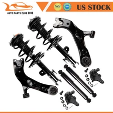 8pc Front Complete Strut Rear Shock Lower Control Arm For 2006-2012 Toyota RAV4