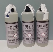 Mrs. Meyer's Clean Day Liquid Dish Soap - Lavender 16 fl oz Liq Lot of 3 - New