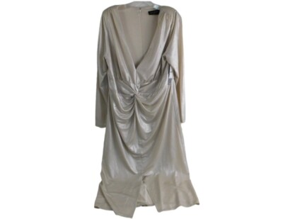 lane bryant formal evening dresses Tiani Bustier Dress in Ivory main image 1