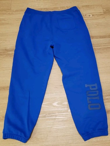Pantalones deportivos Polo Ralph Lauren azul real polar con puños M Classics 2 para hombre talla L - Imagen 8 de 8
