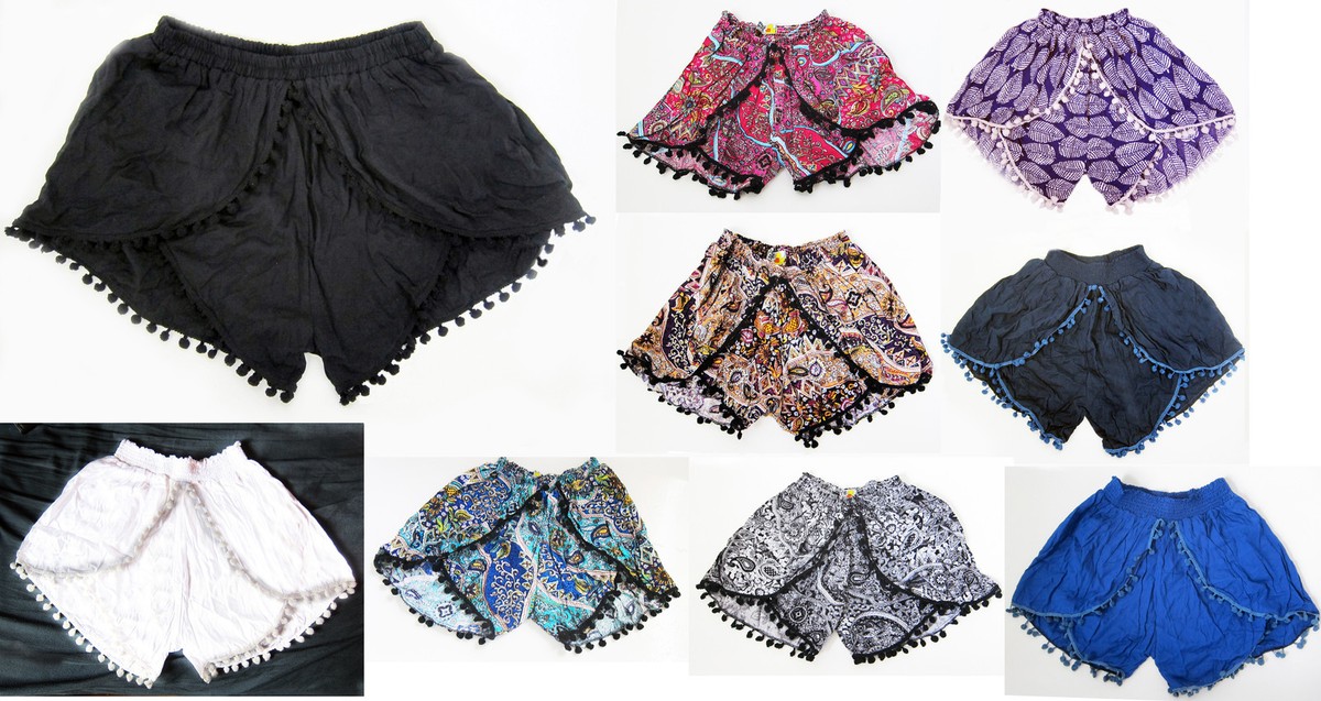 Generisch Pantaloncini Da Donna Bloomer Y2k, In Pizzo, A Più Strati, Con Volant, Elasticizzati, A Vita - Foto 12