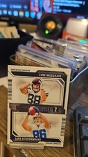2023 Contenders Football Round Numbers 2 Card - Luke Musgrave & Luke Schoonmaker