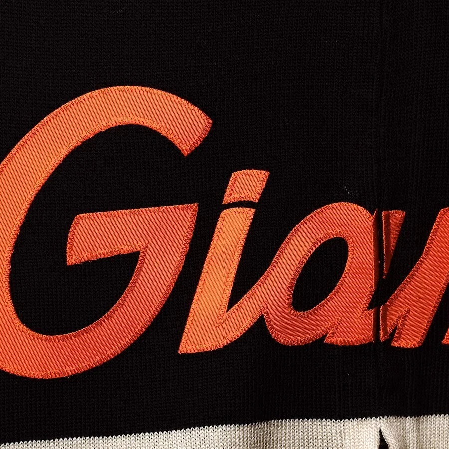 San Francisco Giants Sweater Dugout Jacket Retro Mitchell & Ness Small New MLB - Image 4 of 4