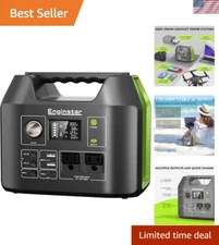 300W Solar Power Station Portable Battery Generator 296Wh for Camping RV