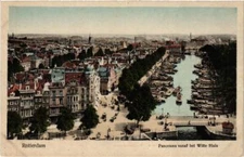 Old postcard AK ROTTERDAM Panorama vana het Witte Huis NETHERLANDS (602660)