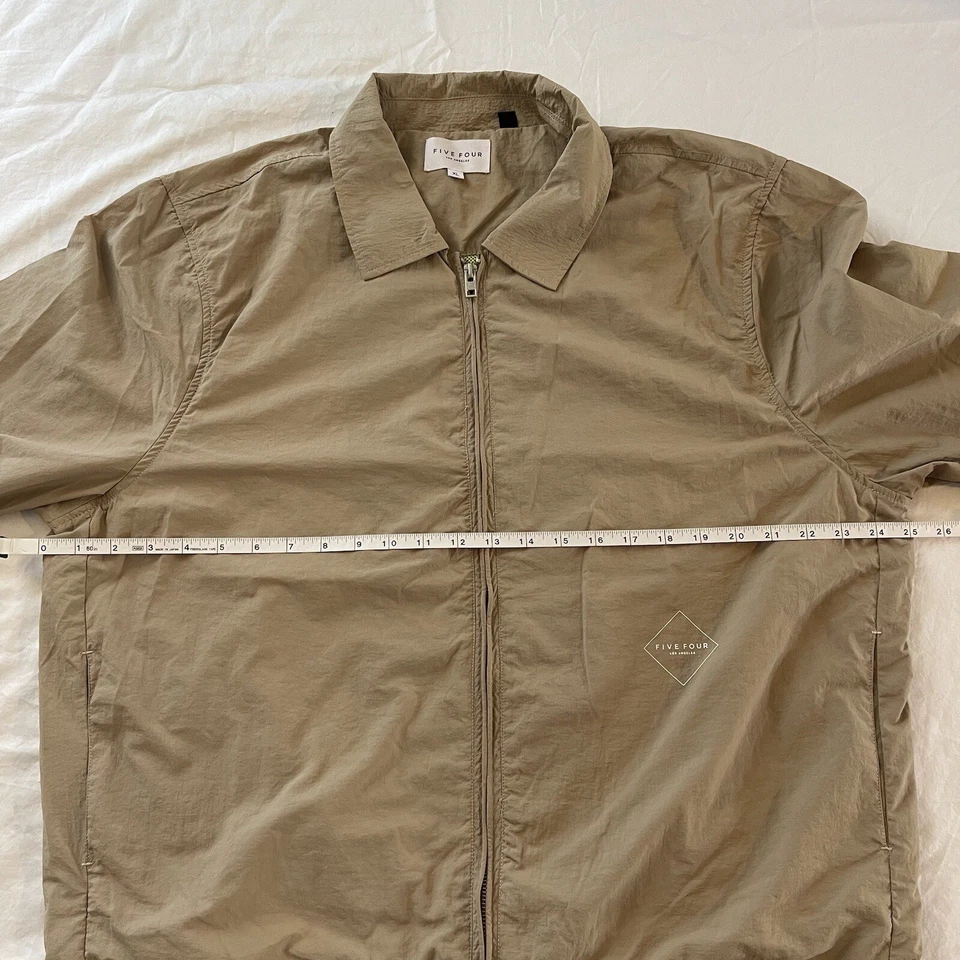 Chaqueta Five Four Los Angeles Ripstop para hombre cremallera completa talla XL tostada Foto 3 de 4