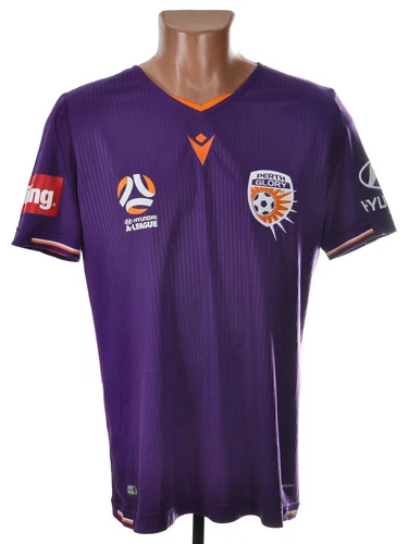 PERTH GLORY 2019/2020 HOME FOOTBALL SHIRT MACRON SIZE M