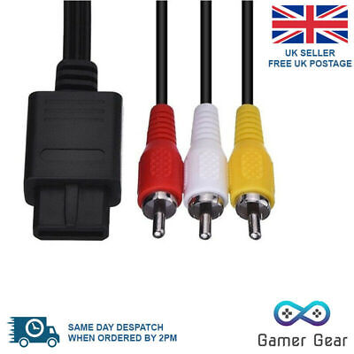 Buy RCA AV TV Video Audio Cable Lead For SNES N64 Gamecube Console