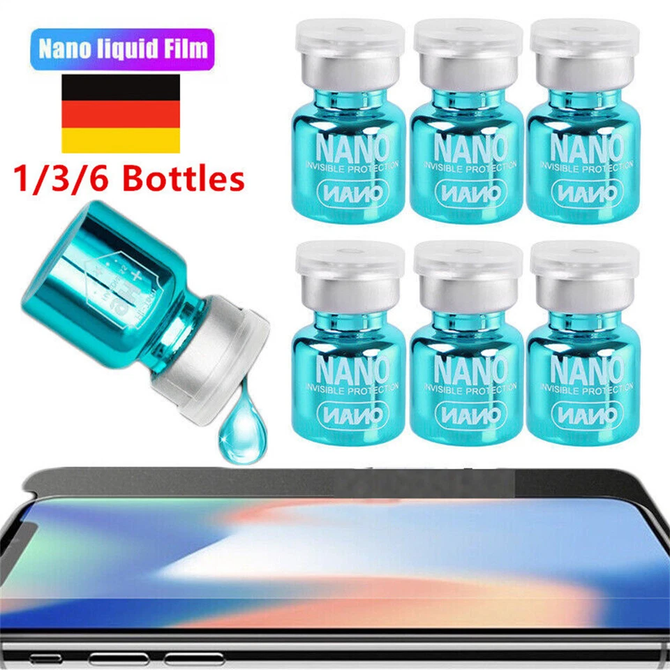 1-6 Stück NANO Liquid Glass Screen Protector Oleophobe Beschichtung Film Neu - Bild 2 von 4