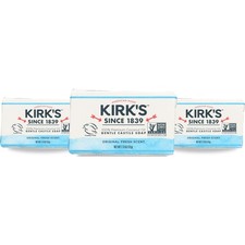 Kirk'S Gentle Castile Soap Bar Original Fresh Scent 13 Oz 3 Pack