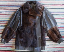 Pelzjacke Nerz Nappaleder Gr. 40 handmade Nerzmantel Winterjacke Pelz Lede Jacke